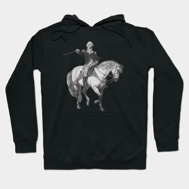 General Washington On Horseback With Sword Hoodie by warishellstore